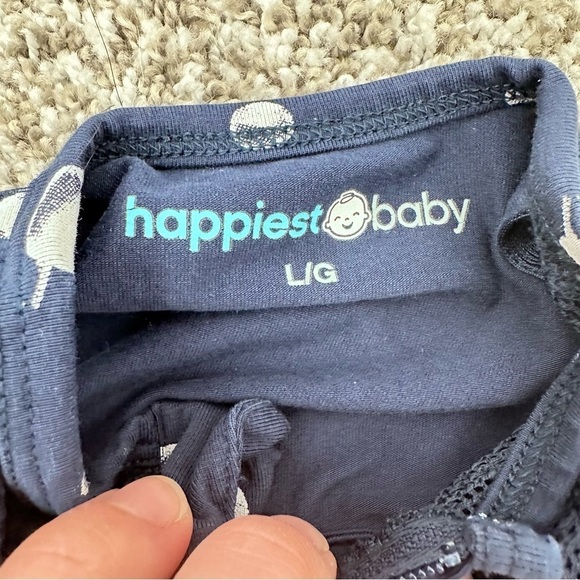 Happiest Baby Snoo Sleep Sack Midnight Navy Blue Moon and Planets Lightweight L - Picture 3 of 7